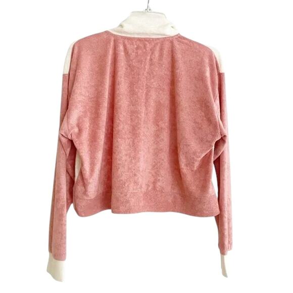 NWT - L*Space Back At It 2pc Set Sweatpants Sweatshirt Cream & Pink Size: M - Picture 9 of 11